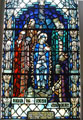 Stained Glass Window showing Christ's Nativity